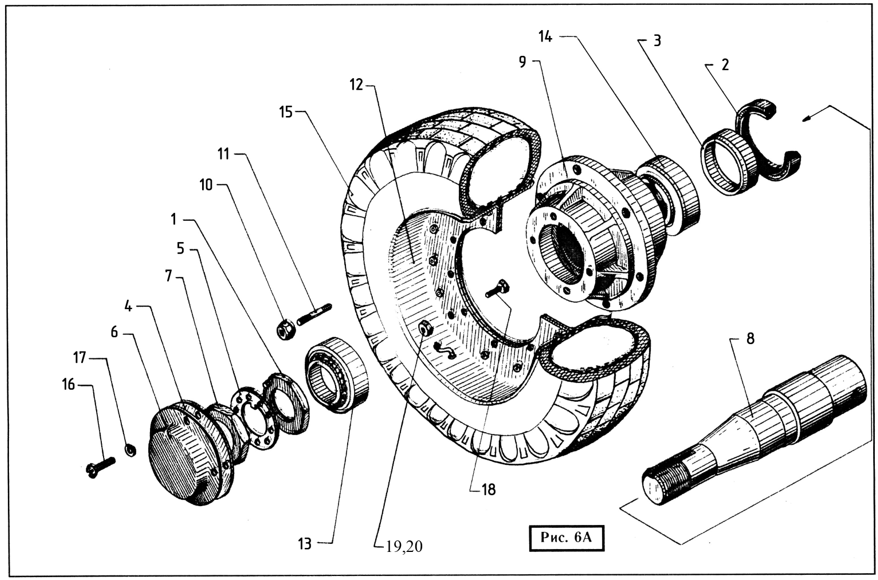 Схема колеса ПРФ-110, ПРФ-145, ПРФ-180